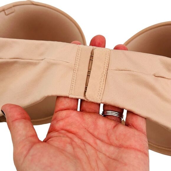 Maidenform nude beige Side Smoothing Strapless Underwire Bra size 36DD - Picture 3 of 7